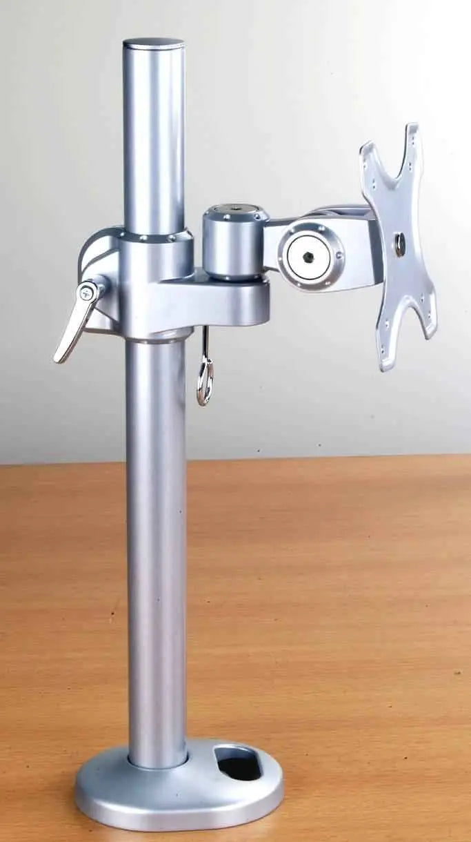 D720BK Monitor Pole Desk Stand Bolt on Height adjustable  BLACK