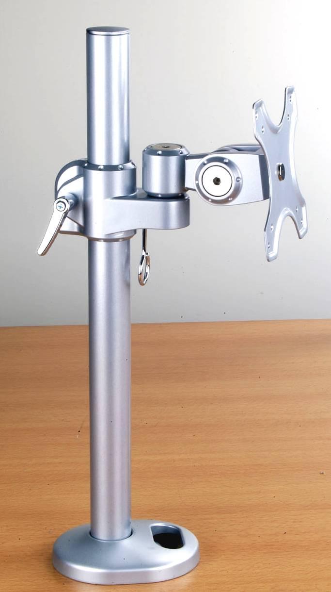 D720BK Monitor Pole Desk Stand Bolt on Height adjustable  BLACK