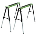2-Pack Adjustable Saw Horse - Folding Portable Work Horse