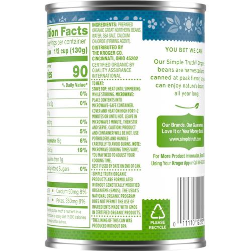 Simple Truth Organic Great Nothern Beans 15 oz