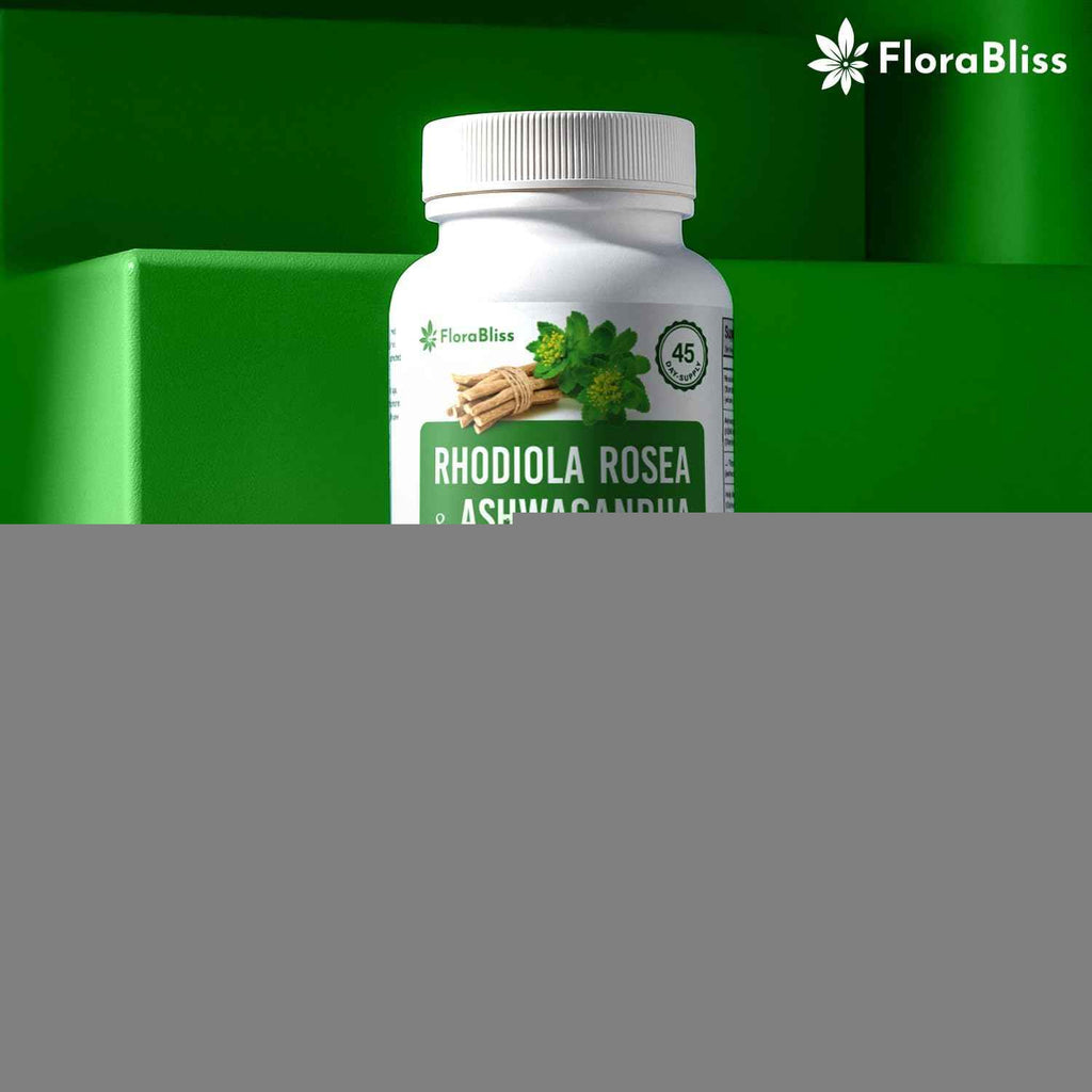 Rhodiola Rosea 2000mg with Ashwagandha KSM-66, L-Theanine, Holy Basil & BioPerine - High Potency Vegan Capsules