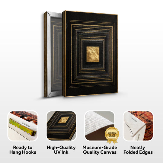Black And Gold Core Wall Art