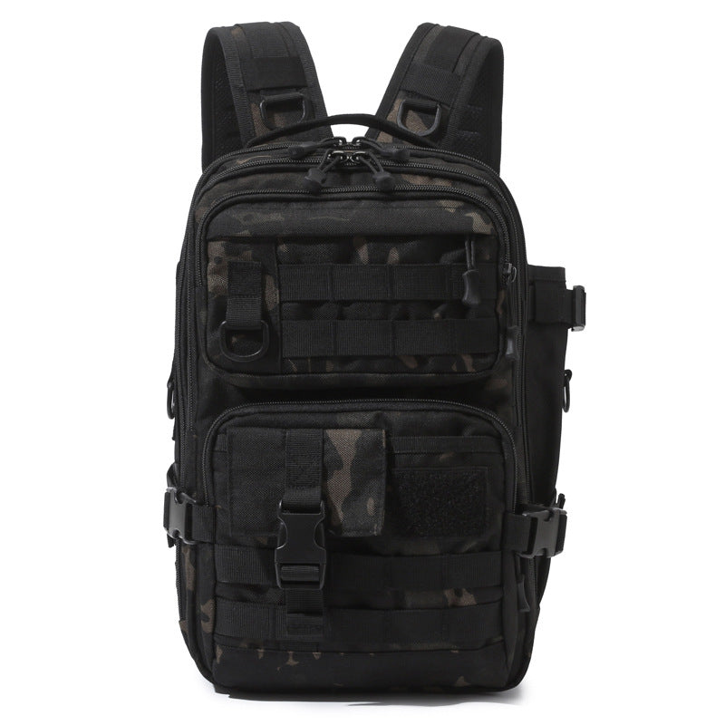Outdoor Tactical Camo Hiking Backpack Travel Large-Capacity Waterproof Lure Fishing Bag Fishing Pack