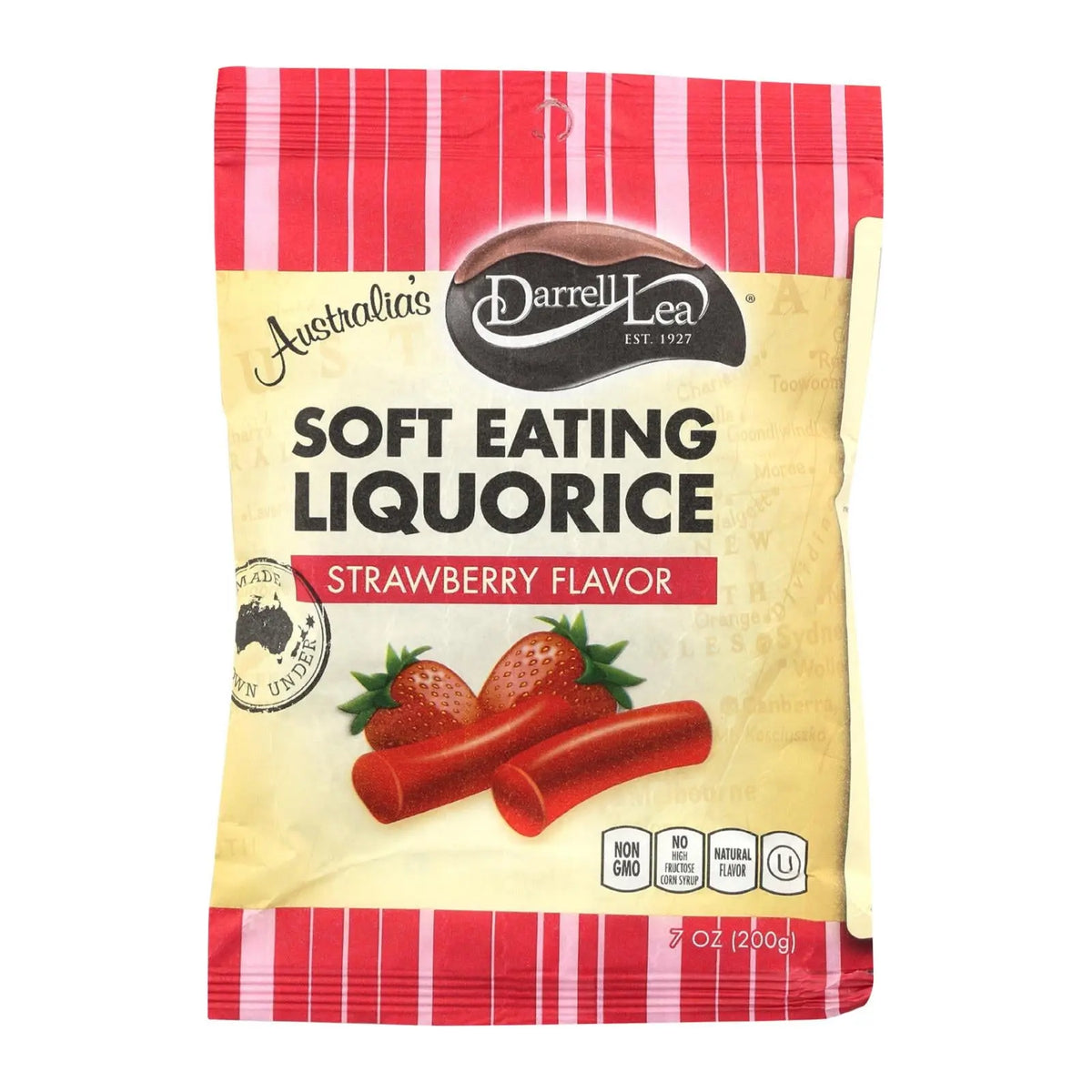 Liquorice Delight: Darrell Strawberry Soft Liquorice - 8 Pack, 7 Oz Each