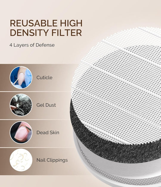 SProR Cordless &amp; Rechargeable Nail Dust Collector