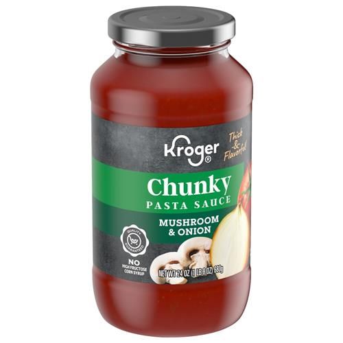 Kroger Mushroom & Onion Chunky Pasta Sauce 24 oz