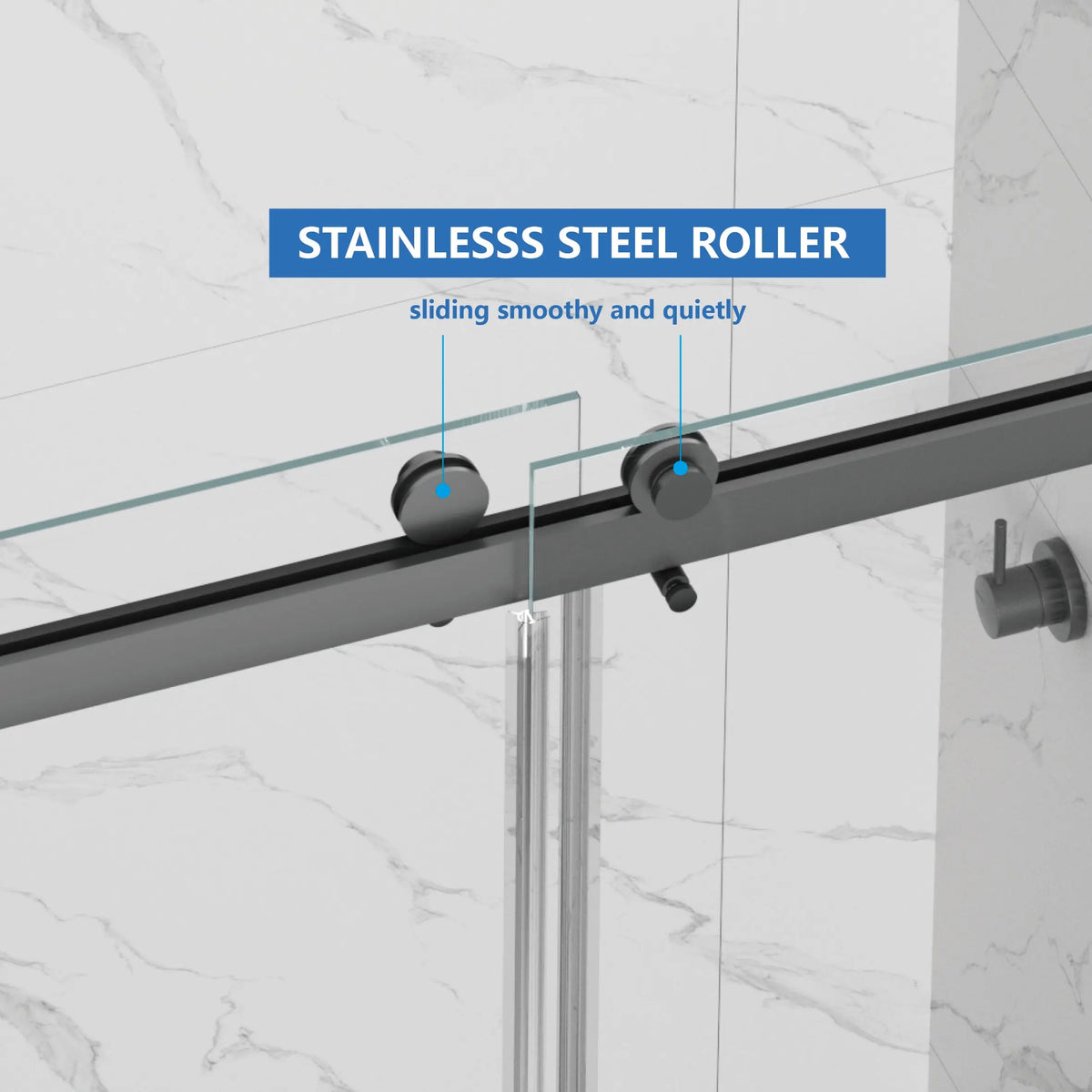 55-59" x 72" Frameless Shower Door