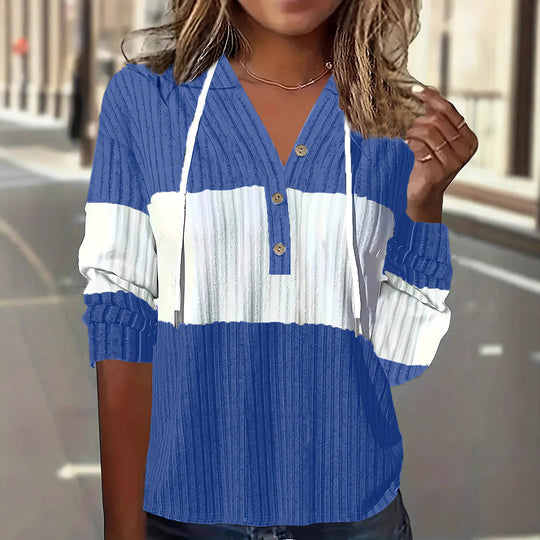 Patchwork Versatile Dress And Hooded Long-sleeve Top