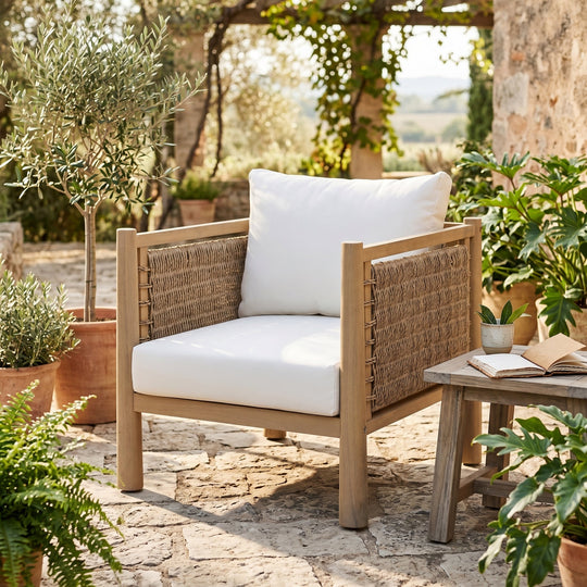 Outdoor Acacia Wood Patio Chair