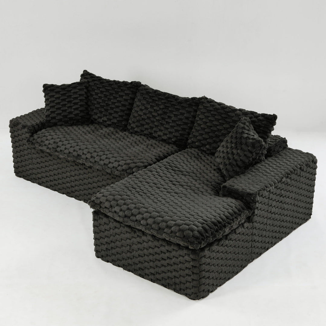 Modular Sofa, Convertible Twin Seat With Chaise Lounge