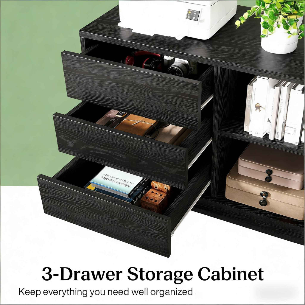 Reversible Corner Office Desk - L-Shaped Computer & Executive Desk