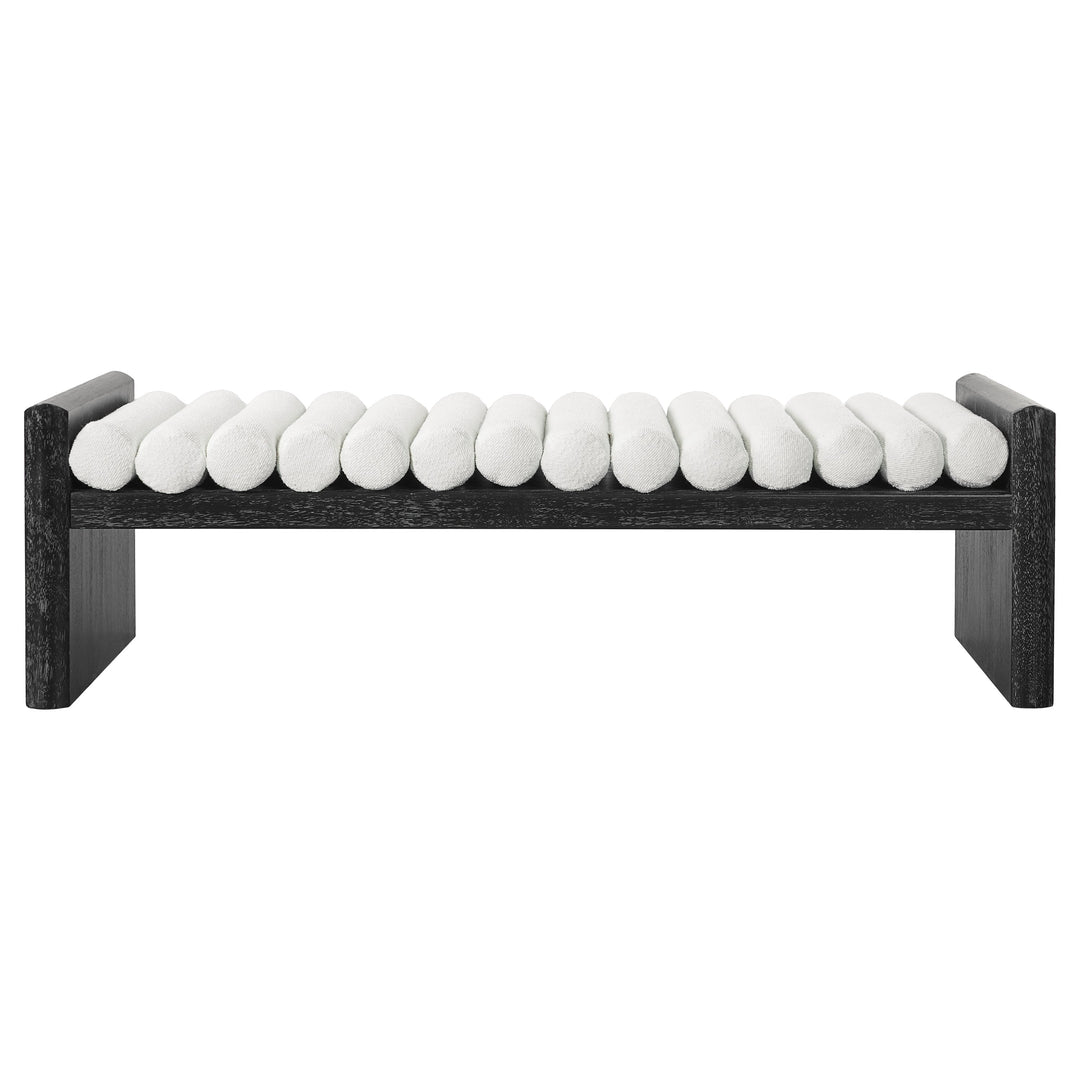 Modern Chenille Upholstered Bench