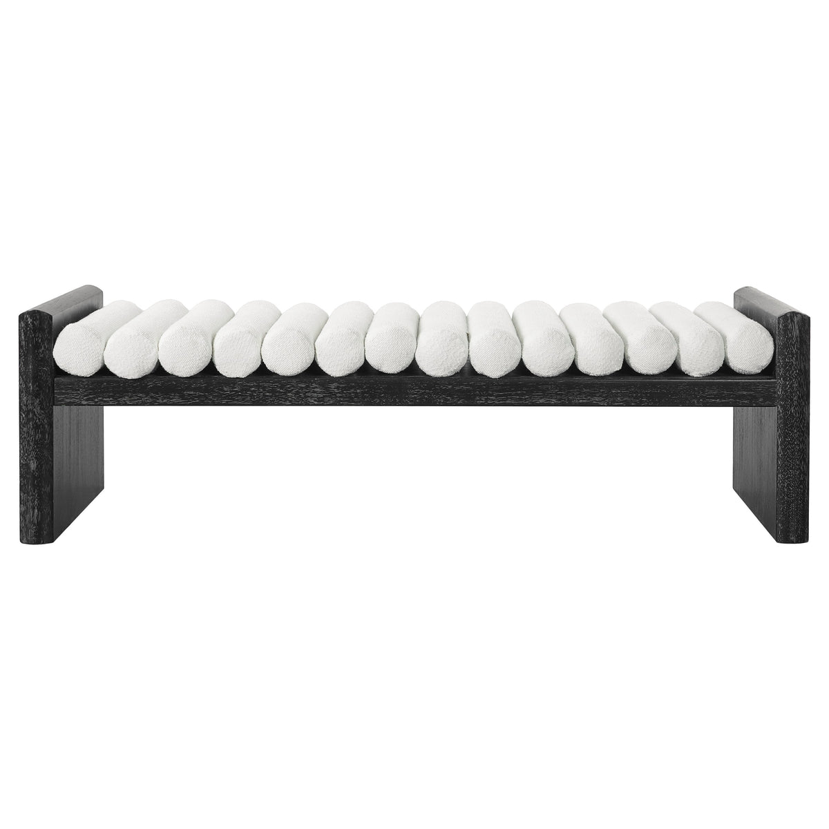 Upholstered Modern Chenille Bench for Stylish Seating