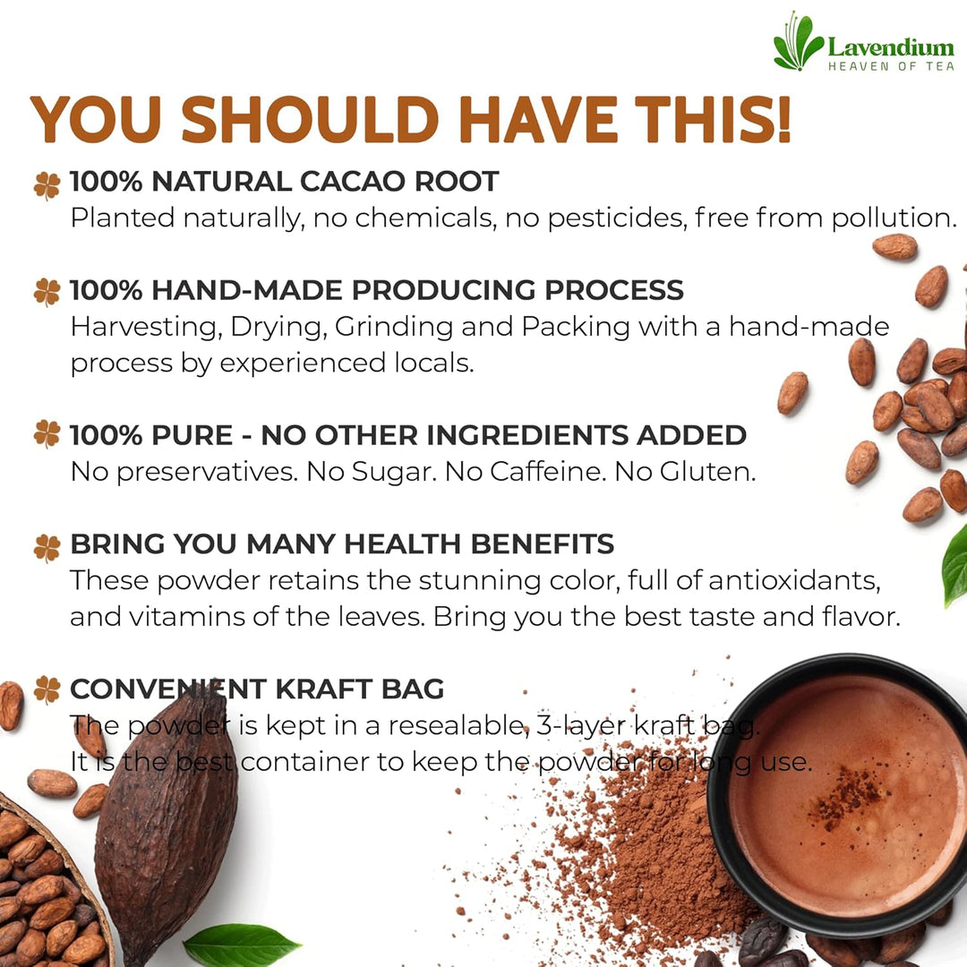 Cacao Powder, 25oz (1.56 lbs), 100% Natural &amp; Pure, Unsweetened, Rich Chocolate Flavor, Perfect for Baking &amp; Smoothies