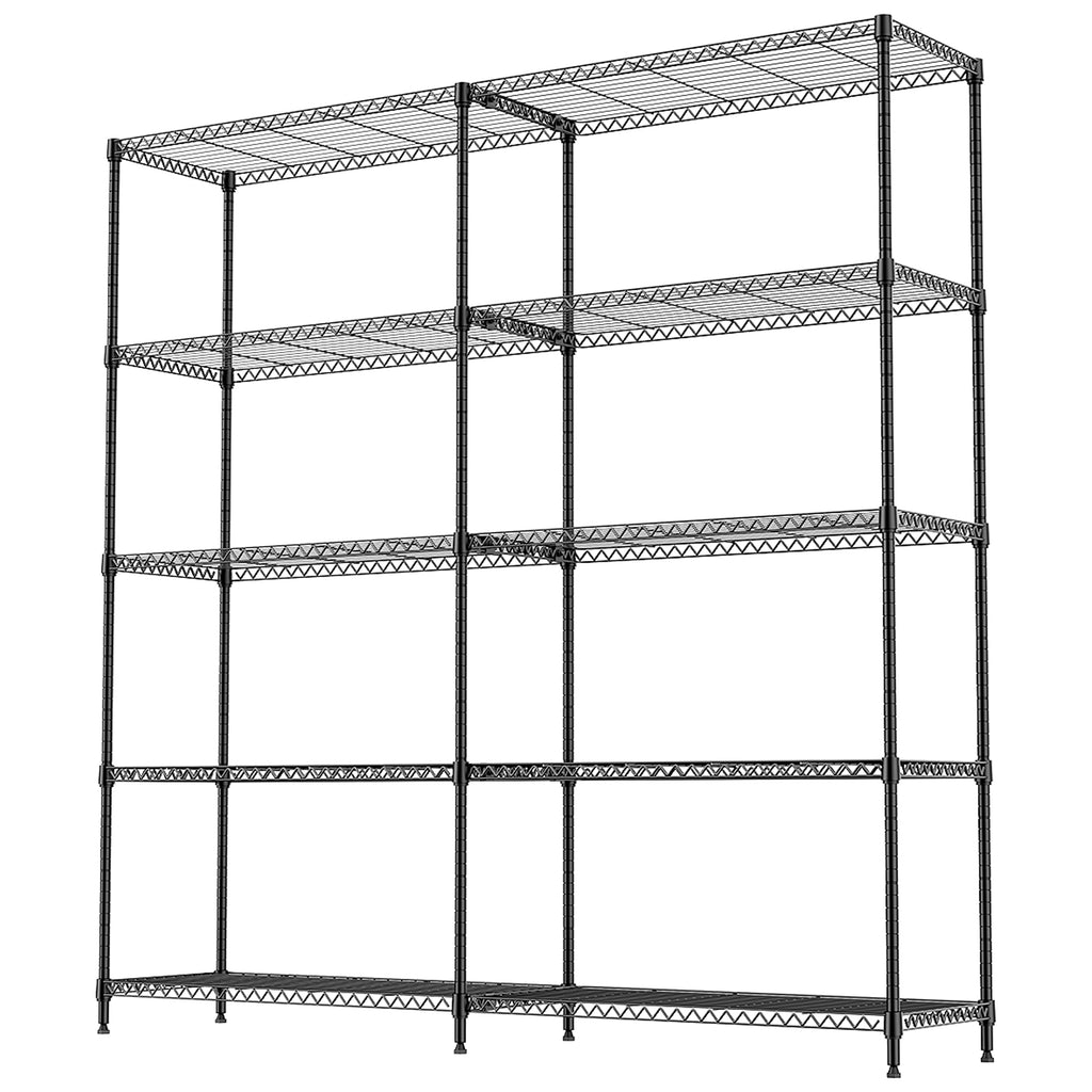 5 Tiers Metal Storage Shelves - Load 1500LBS