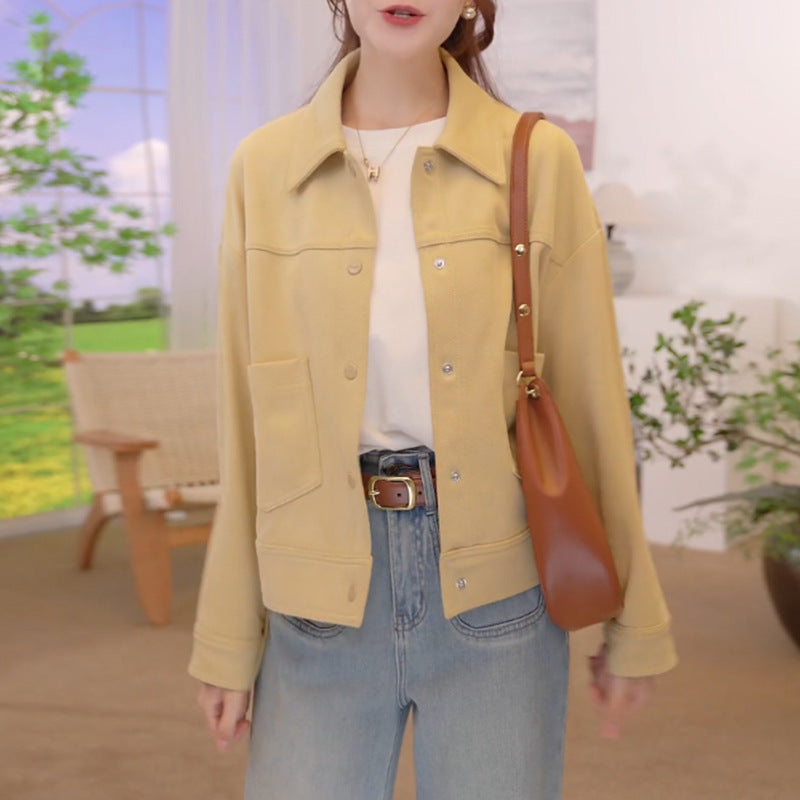 Stylish Chic Casual Versatile Solid-color Top
