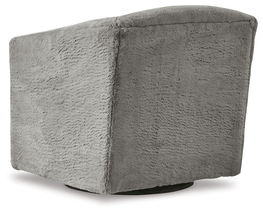 Bramner - Swivel Accent Chair - Charcoal