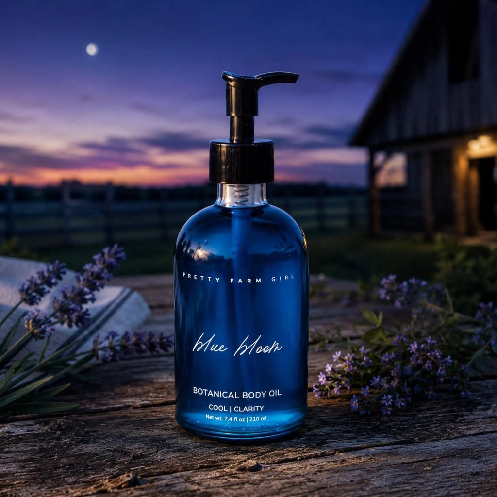 Body Nourishing Blue Bloom Botanical Body Oil