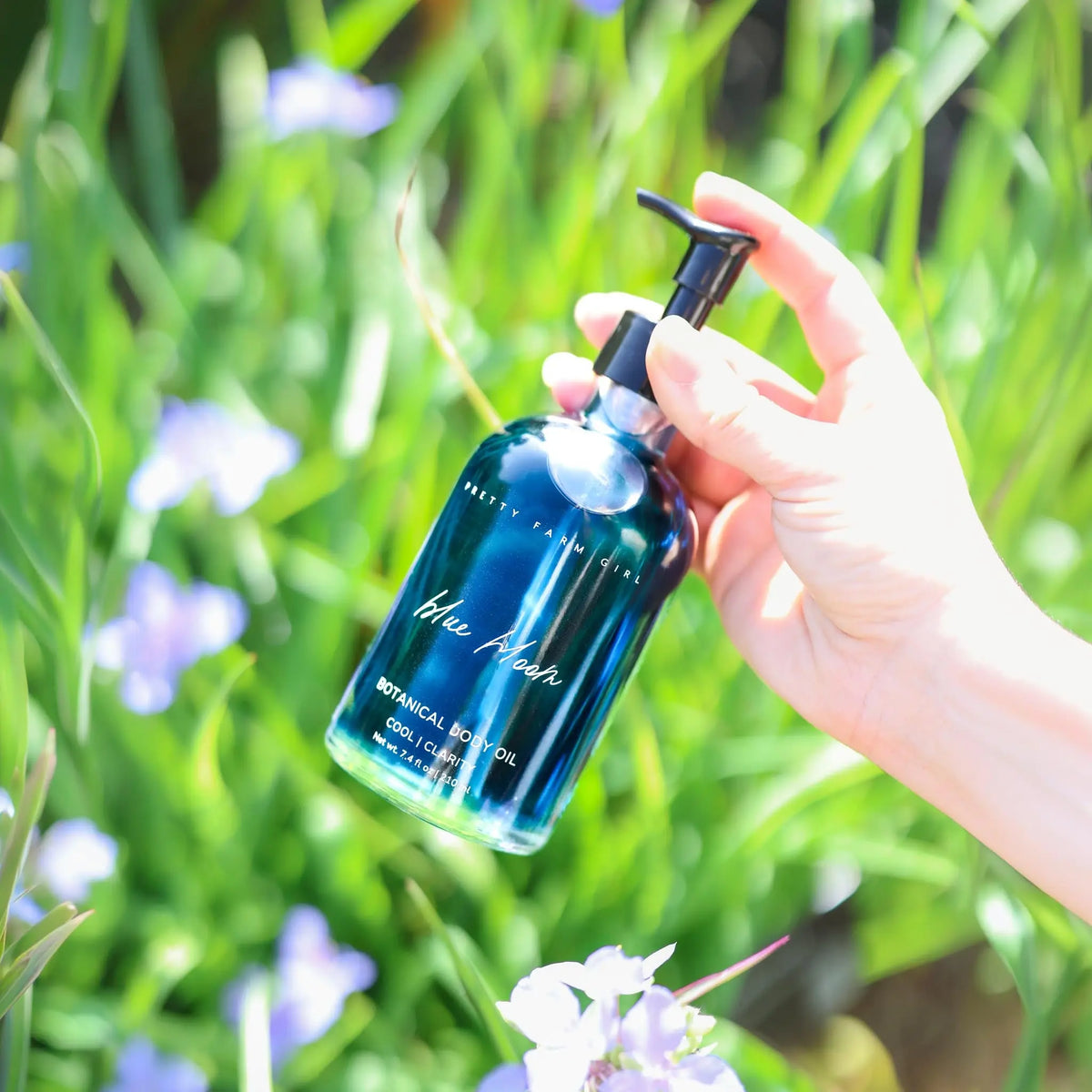 Body Nourishing Blue Bloom Botanical Body Oil