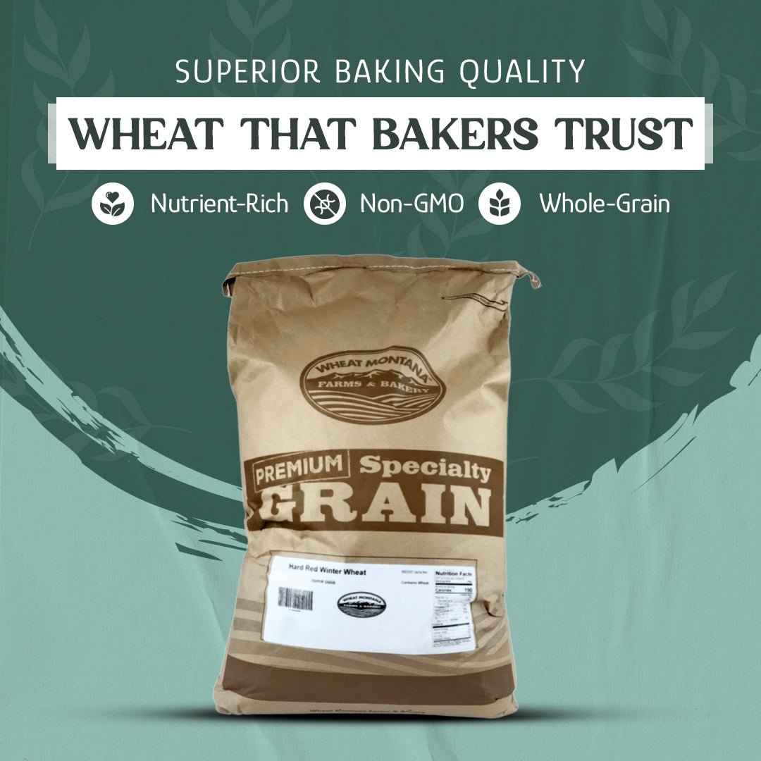 Wheat Berries, Bronze Chief (Red), Certified Glyphosate Free