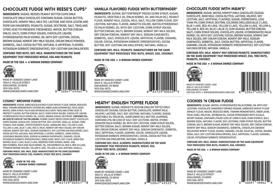 Candy-Mania Fudge Variety Box