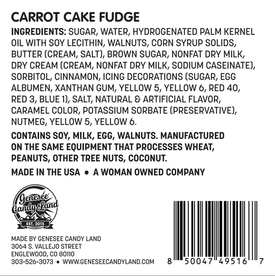 Carrot Cake Fudge