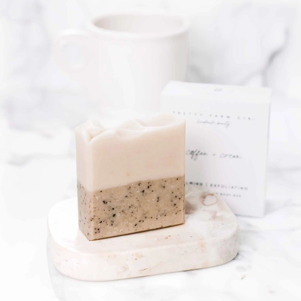 Creamy Coffee + Cream Handmade Tallow and Goat Milk Soap Bar