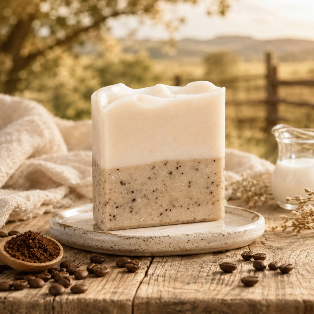 Creamy Coffee + Cream Handmade Tallow and Goat Milk Soap Bar