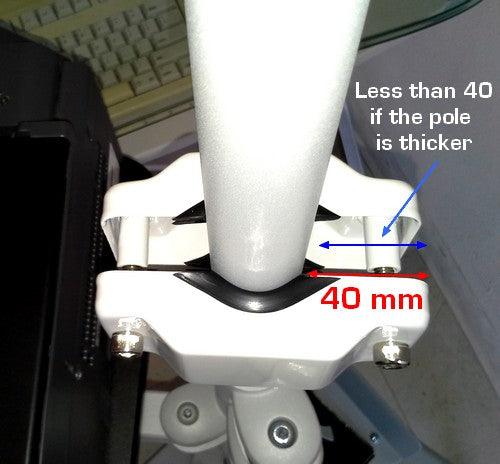 DPA1 Pole Clamp for Pole Diam. 1.00 - 1.5"
