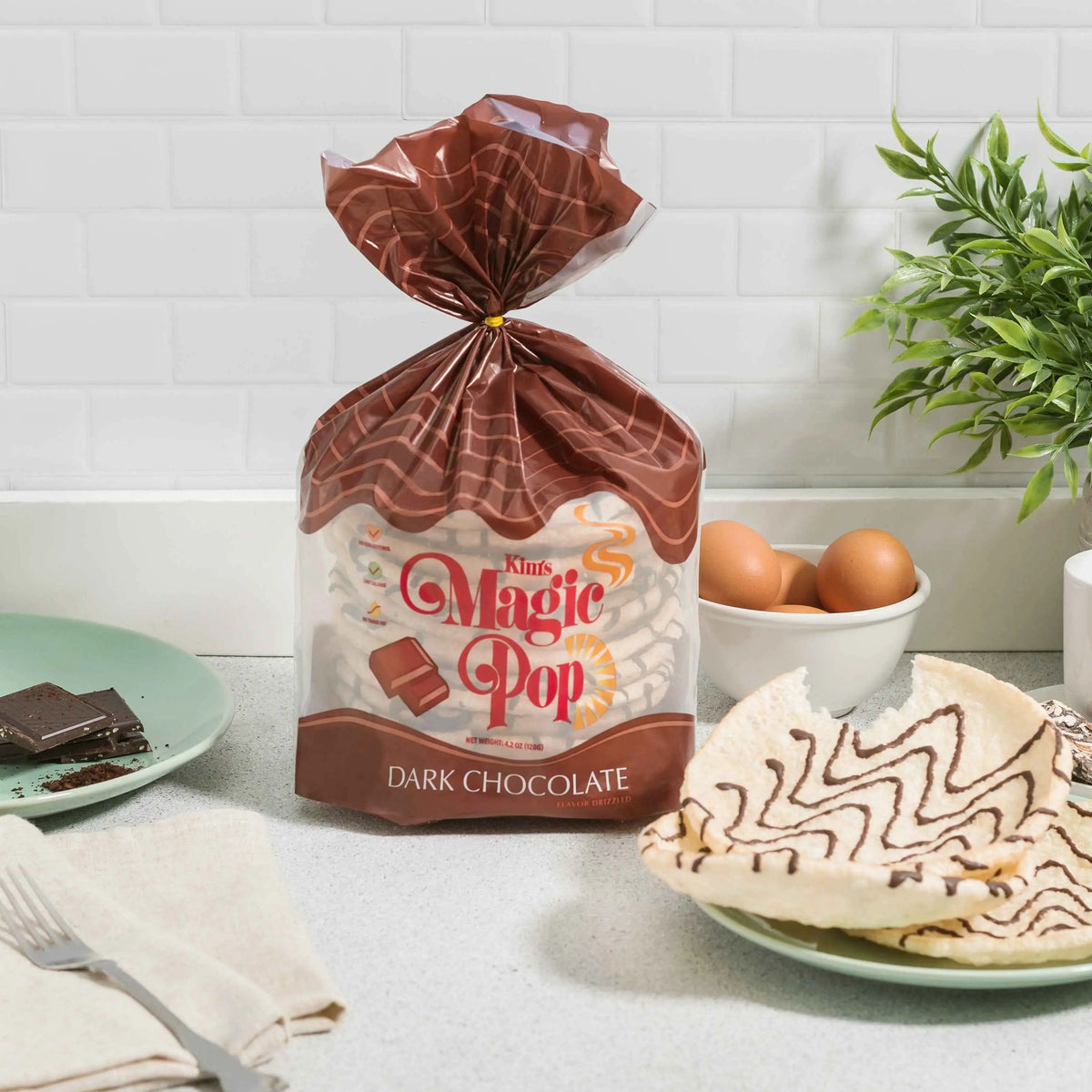 Chocolate Drizzle Delight: Kim's Magic Pop – Cinnamon Swirl & Caramel