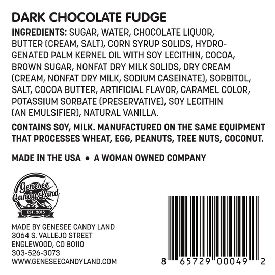 Dark Chocolate Fudge