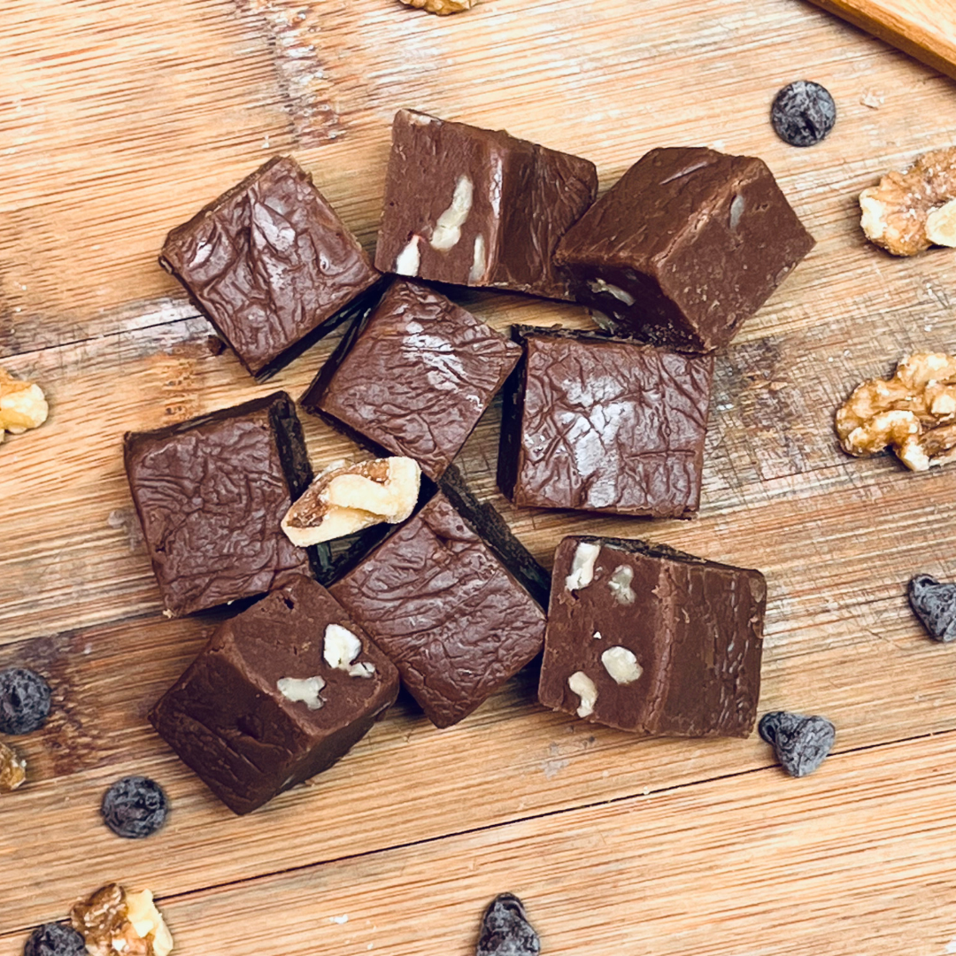 Handmade Chocolate Walnut Fudge | Meem&