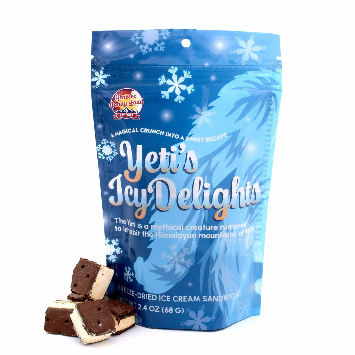 Delight in Yeti's Icy Delights - Freeze-Dried Ice Cream Sandwiches