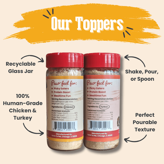 Chicken &amp; Turkey Dog Food Topper Bundle