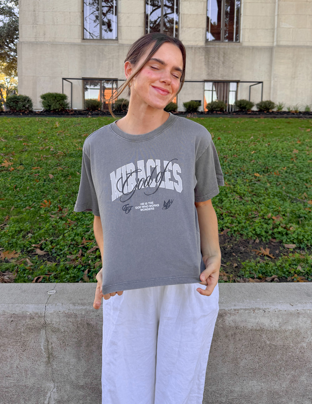 God of Miracles Cropped Women&