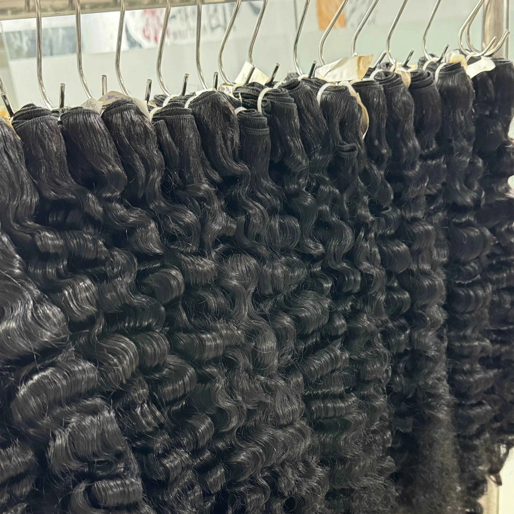 Raw Cambodian Hair Vendor - Premium Cuticle Aligned Straight & Curly Human Hair