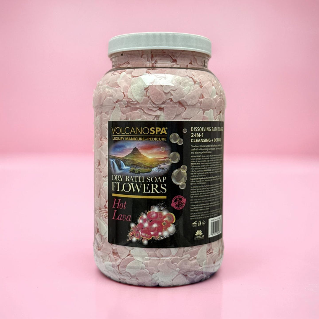 Dry Bath Soap Flowers 128oz - Hot Lava w/ CBD