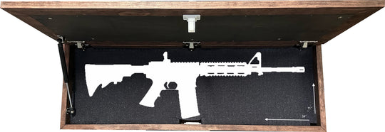 Large Birds in a Tree Gun Concealment Furniture, Concealed Shelf, Hidden Storage for Rifles, Shotguns, &amp; Handguns