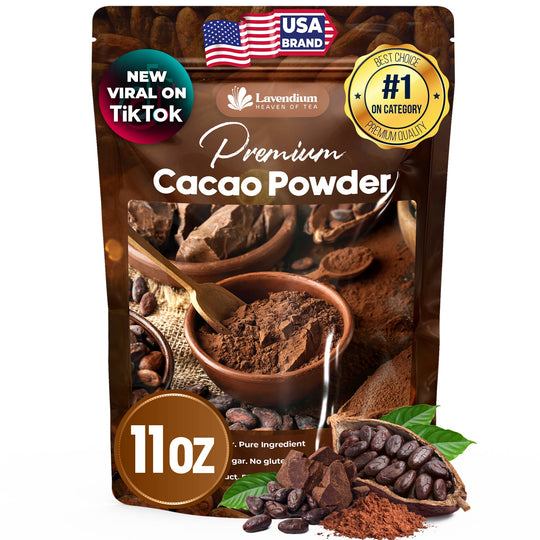 Cacao Powder, 25oz (1.56 lbs), 100% Natural &amp; Pure, Unsweetened, Rich Chocolate Flavor, Perfect for Baking &amp; Smoothies