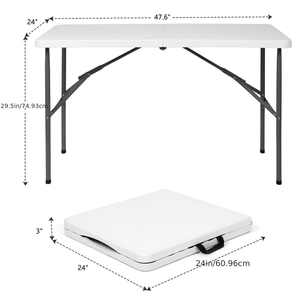 4ft/6ft Portable Plastic Folding Table – Indoor &amp; Outdoor Dining