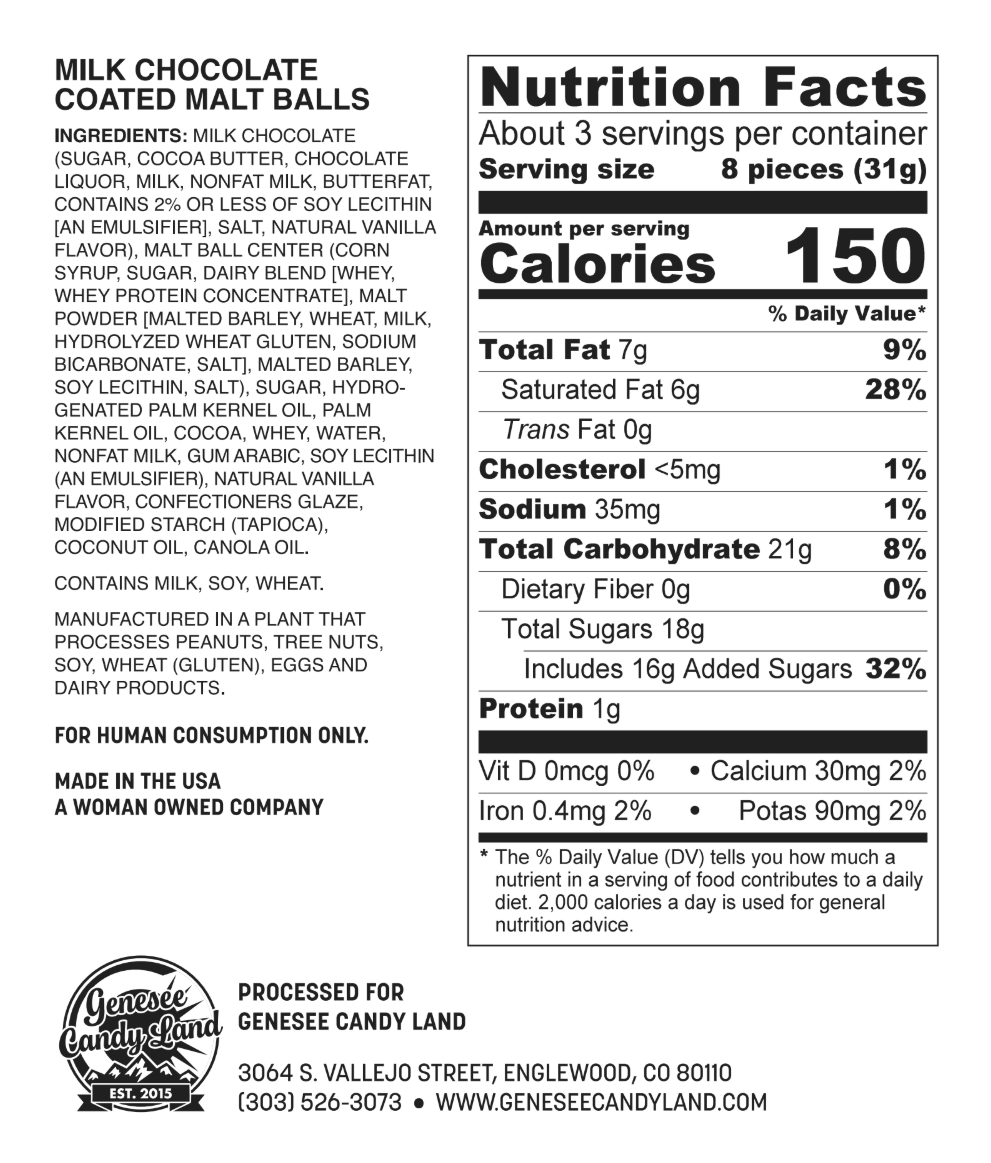 Bison Nuggets (Chocolate Covered Malt Balls)