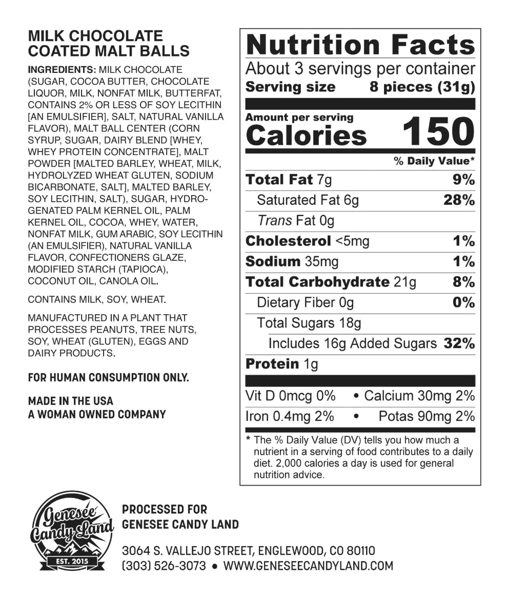 Chocolate Bison Nuggets - Crunchy Malt Balls for Adventurers