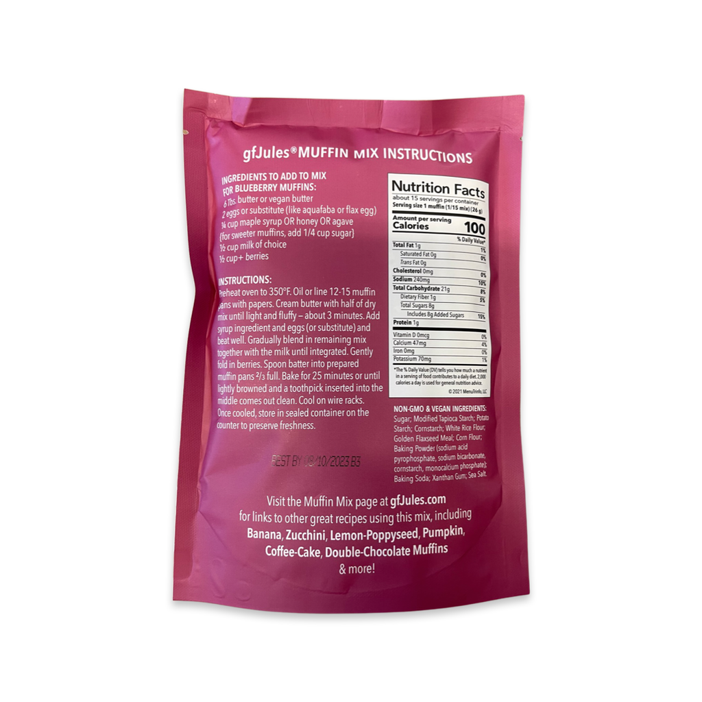 gfJules Gluten Free Muffin Mix – Soft, Fluffy, and Flavorful