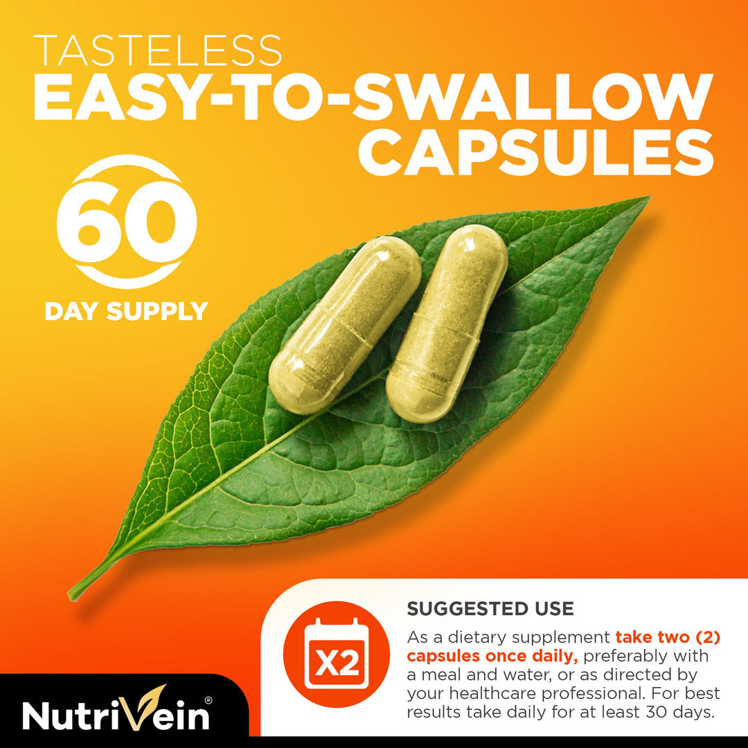 Nutrivein Liposomal Vitamin C Supplement 1650 mg - 180 Capsules, High Dose
