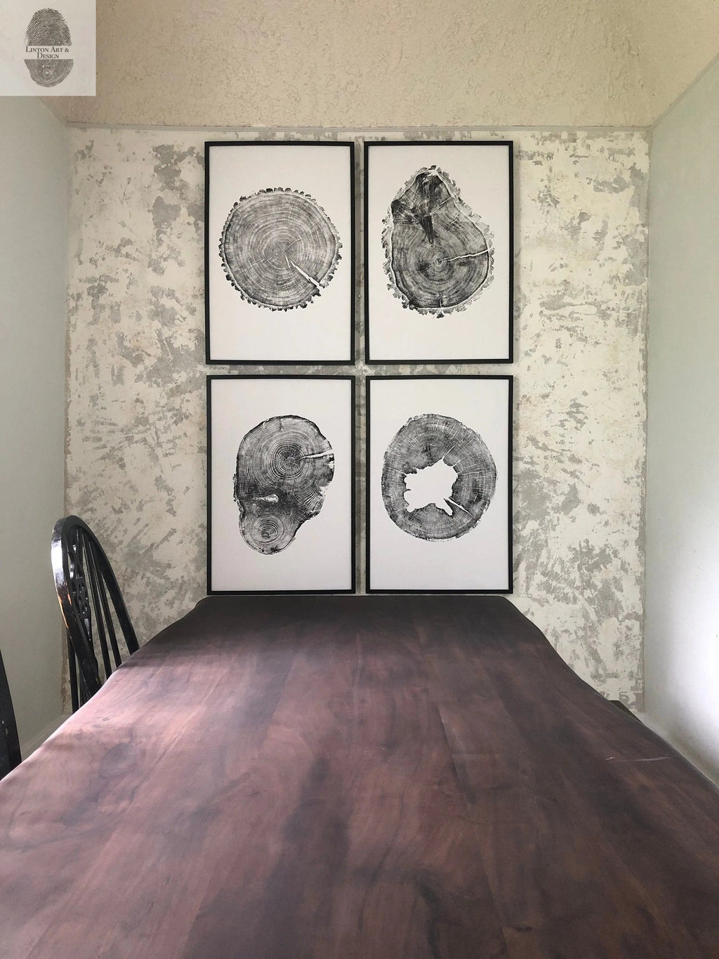 Oak, Pine, & Hemlock Set of 4 - 24x36 each print