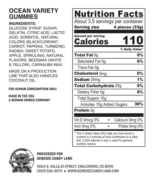 Gator Grub (Ocean Variety Gummies)