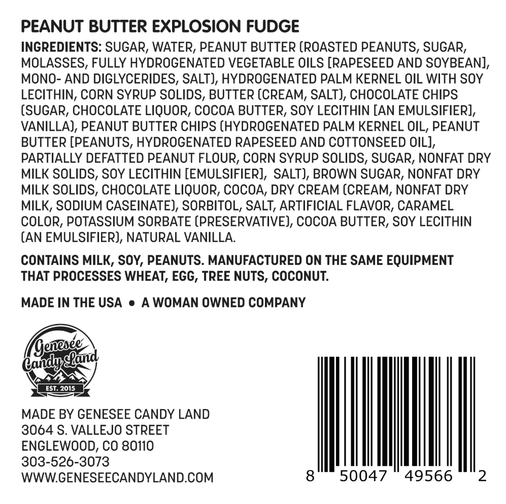 Peanut Butter Explosion Fudge