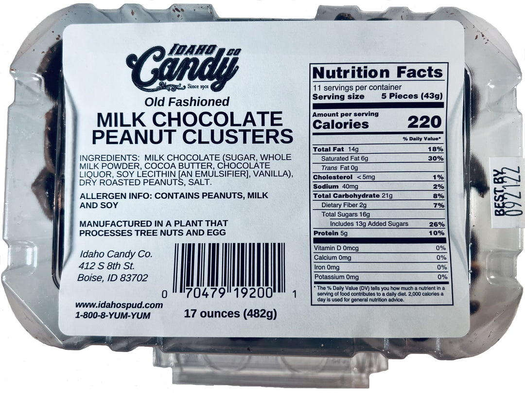 Chocolate Peanut Clusters - Tub - 17oz