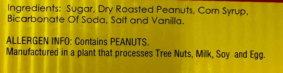 Peanut Brittle - Bag - 4oz