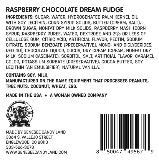 Raspberry Chocolate Dream Fudge